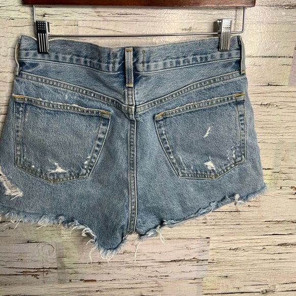 Agolde Parker Vintage Cut Off Short in Swapmeet Jean denim shorts size 25 - Picture 8 of 10